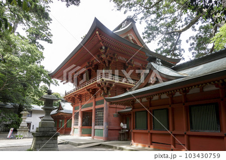 国の重要文化財である鹿島神宮の桜門【茨城県鹿嶋市】 103430759