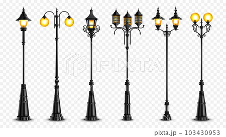 Realistic Lanterns Set 103430953