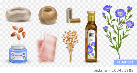 Realistic Flax Set Realistic Flax Set 103431288