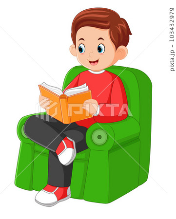a father enjoying a work holiday relaxing on the couch and reading a book a father enjoying a work holiday relaxing on the couch and reading a book 103432979