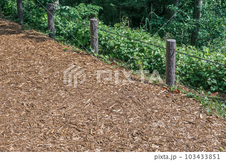 公園の散策路 ウッドチップ 公園の散策路 ウッドチップ 103433851