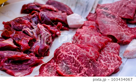 バーベキュウ用のお肉 バーベキュウ用のお肉 103434067