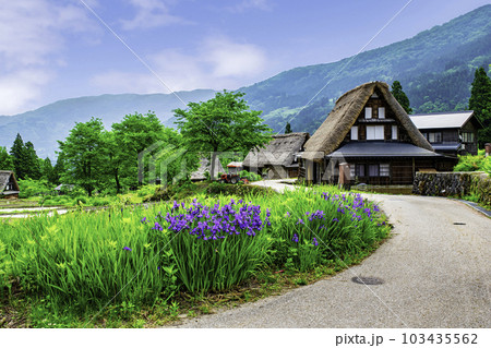 富山県　五箇山　相倉合掌造り集落　合掌造り民宿・長ヨ門　世界遺産 103435562