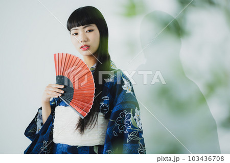 浴衣 ロングヘア 浴衣 ロングヘア 103436708