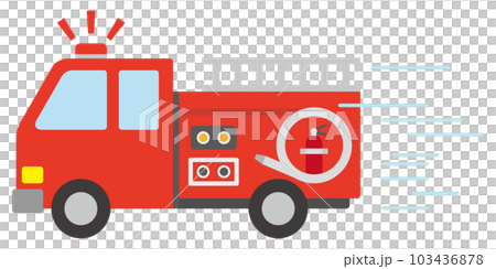 Illustration of a fire engine Illustration of a fire engine 103436878