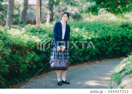 街中を歩く女子高生 街中を歩く女子高生 103437312
