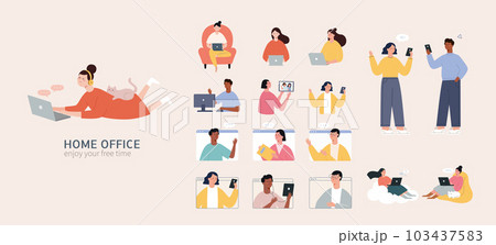 Work from home element collection 103437583