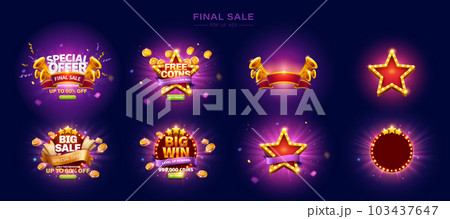 Final sale promotion element set 103437647