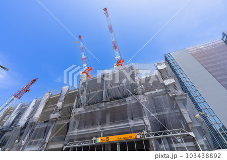 《福岡県》2023年5月の福岡市中央区（福岡市役所付近） 103438892