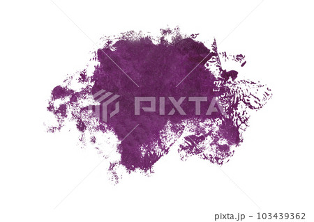 Purple paintbrush isolated on white background. Dark purple color. 103439362