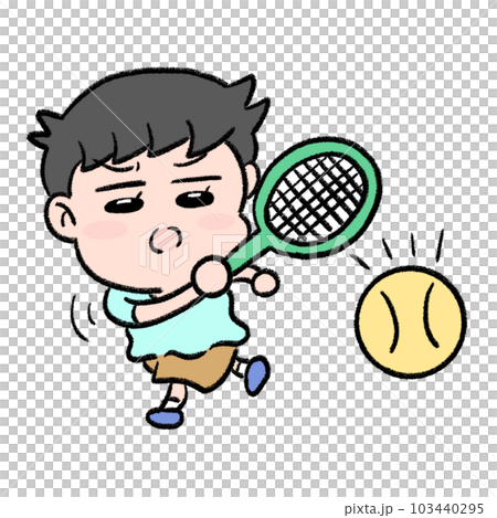 テニス選手　男の子 103440295
