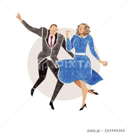タップダンス　ダンス　人物　水彩 イラスト 103440364