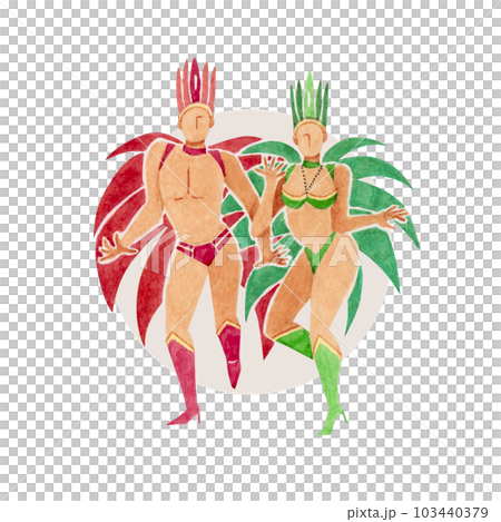 サンバ ダンス 人物 水彩 イラスト サンバ ダンス 人物 水彩 イラスト 103440379