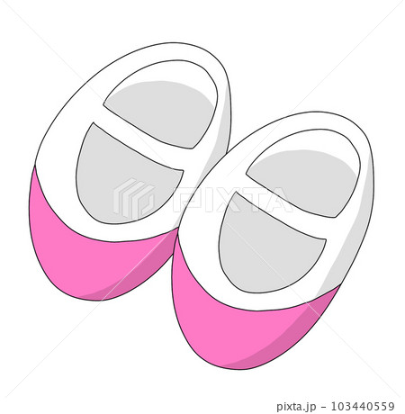 ピンクの上靴 背景透過 103440559