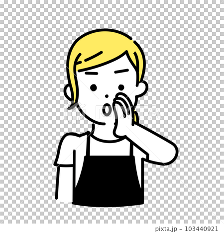 Illustration series of cute people _ female clerk _ secret story 103440921