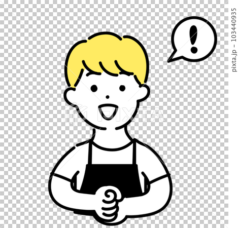 Illustration series of cute people _ male clerk _ flash Illustration series of cute people _ male clerk _ flash 103440935