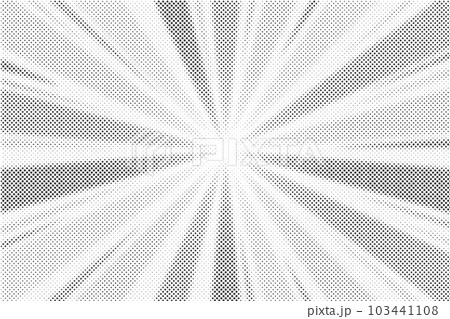 Sun rays halftone background. White and grey radial abstract comic pattern. Vector explosion abstract lines backdrop Sun rays halftone background. White and grey radial abstract comic pattern. Vector explosion abstract lines backdrop 103441108