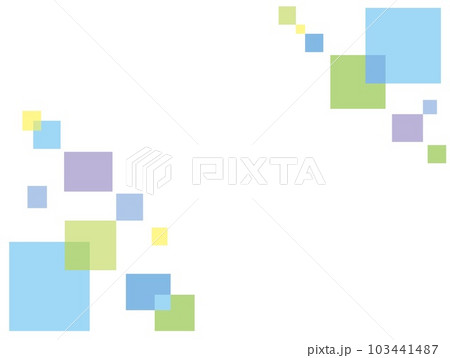 幾何学模様 フレーム 四角形 ホワイトスペース ペールカラー 幾何学模様 フレーム 四角形 ホワイトスペース ペールカラー 103441487