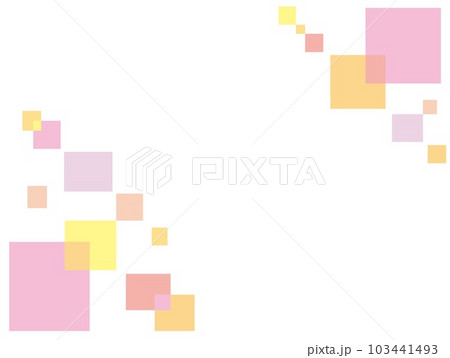 幾何学模様 フレーム 四角形 ホワイトスペース ペールカラー 幾何学模様 フレーム 四角形 ホワイトスペース ペールカラー 103441493