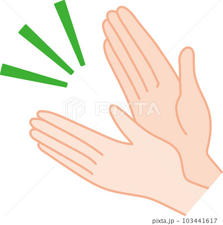 拍手する手_右側から拍手 103441617