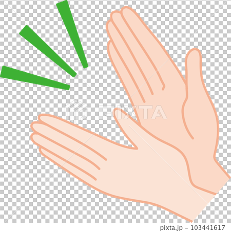 Applause hand _ Applause from the right side 103441617