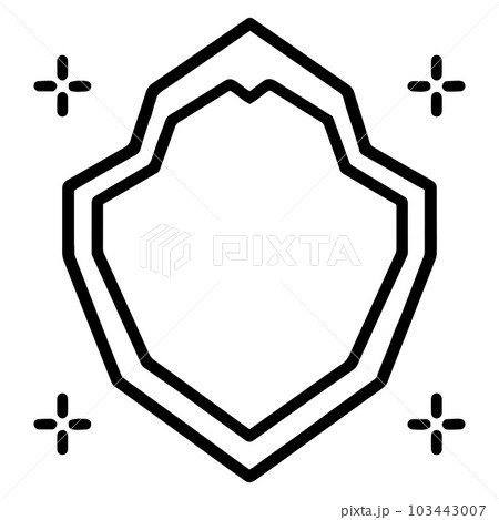vintage logo in flat line art style 103443007