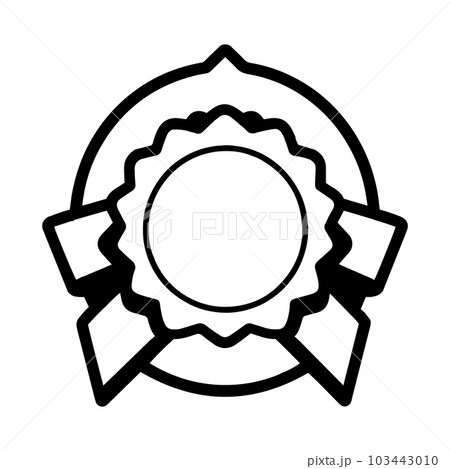 vintage logo in flat line art style vintage logo in flat line art style 103443010