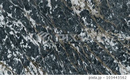 ダークトーンの金混じりの大理石の背景 AI画像 103443562