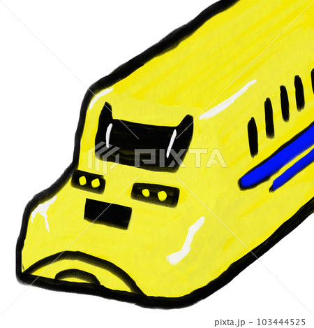 線路点検、線路のお医者さんの新幹線ドクターイエロー 103444525