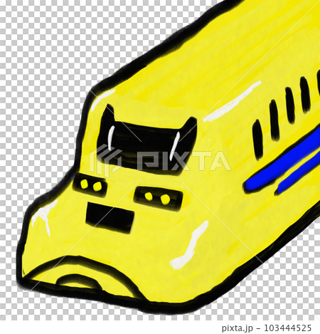 線路点検、線路のお医者さんの新幹線ドクターイエロー 103444525