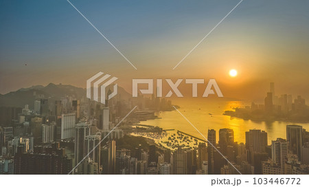 May 29 2023 Hong Kong Cityscape, View from Red Incense Burner Summit 103446772