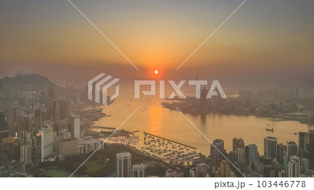 May 29 2023 Hong Kong Cityscape, View from Red Incense Burner Summit 103446778