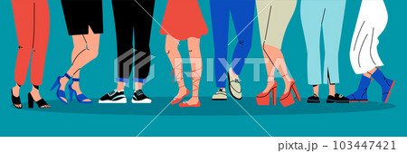 Legs Wearing Shoes 103447421