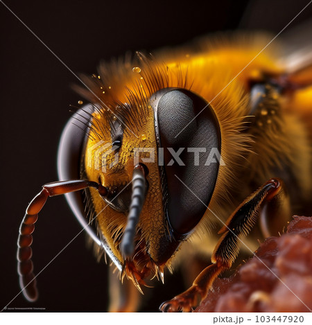 Bees are flying insects known for their role in pollination and honey production. Bees are flying insects known for their role in pollination and honey production. 103447920
