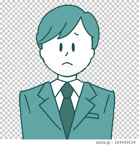 Business man with a troubled face Business man with a troubled face 103450534