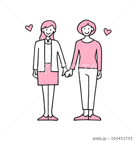 レズビアンのカップル 103451755