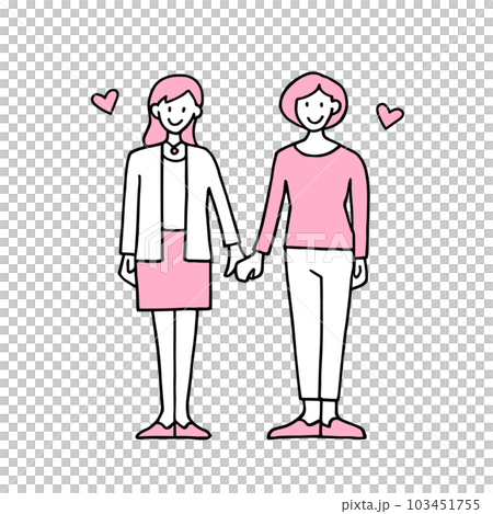 レズビアンのカップル 103451755