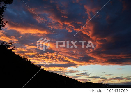 Sunset sky clouds 103451769