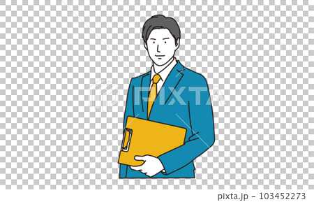 A businessman with a binder 103452273