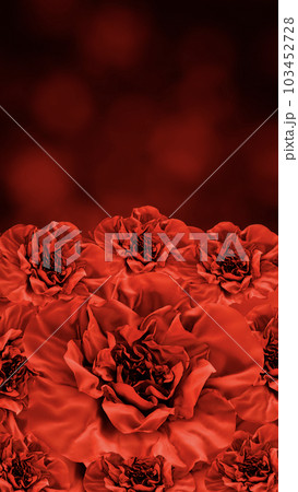 Blooming Red Flowers on Soft Bokeh Background Blooming Red Flowers on Soft Bokeh Background 103452728