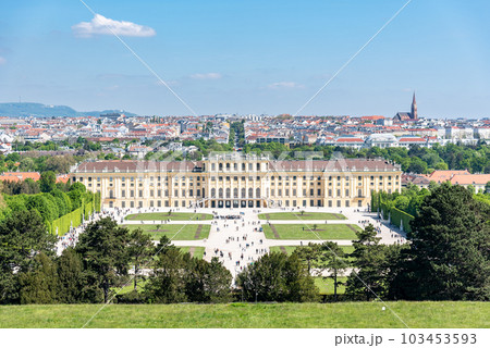 Schonbrunn Habsburg Palace and gardens in Vienna capital of Austria Schonbrunn Habsburg Palace and gardens in Vienna capital of Austria 103453593