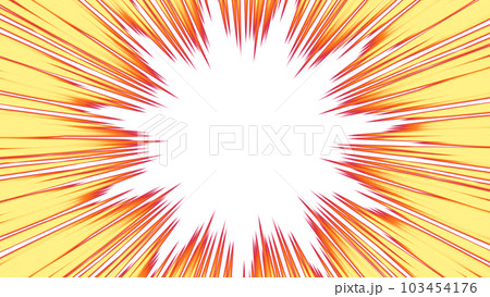 集中線のイラスト素材 103454176