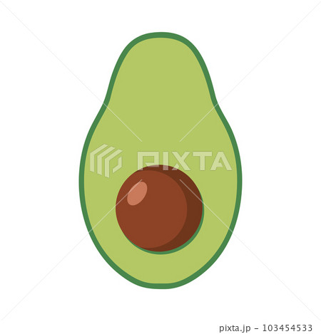 Avocado vector icon. Avocado fruits in flat design. Vector illustration. Avocado vector icon. Avocado fruits in flat design. Vector illustration. 103454533