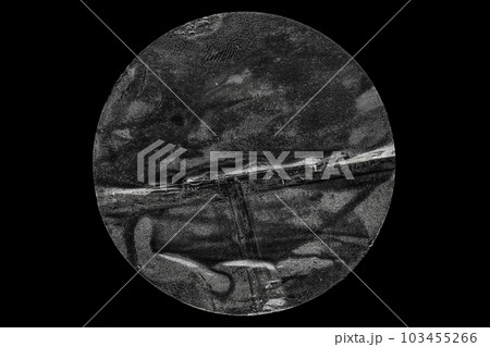 transparent adhesive round plastic sticker label isolated on black background transparent adhesive round plastic sticker label isolated on black background 103455266