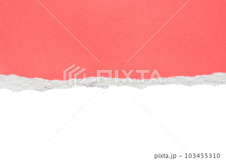 pink ripped paper torn edges strips isolated on white background 103455310