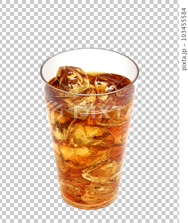 冰茶插畫真實 103455584