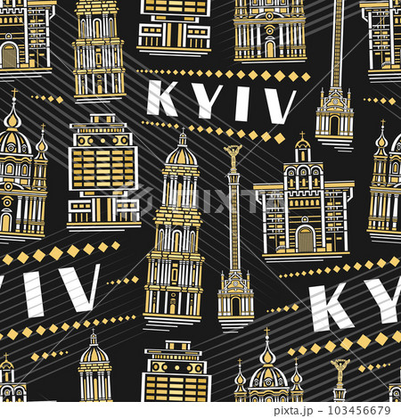 Vector Kyiv Seamless Pattern Vector Kyiv Seamless Pattern 103456679