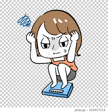 A woman who is having trouble gaining weight A woman who is having trouble gaining weight 103457514