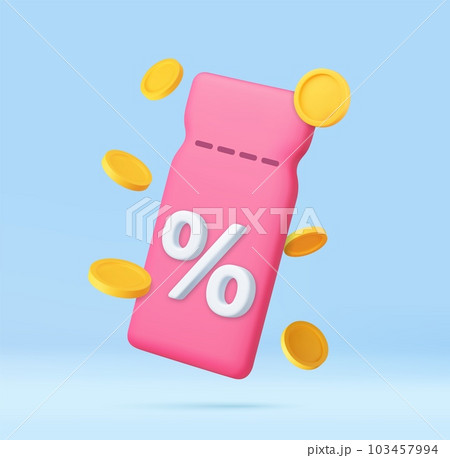 Voucher card cash back template design with coupon code promotion 103457994