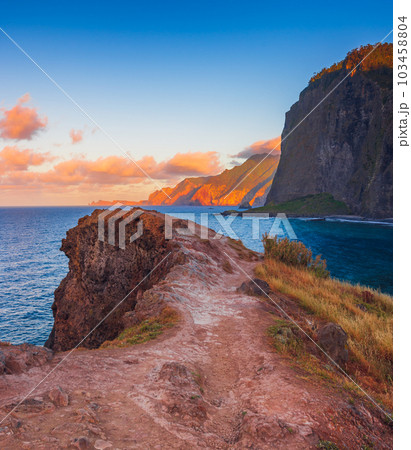 Miradouro do Guindaste in Madeira island. Popular travel location 103458804